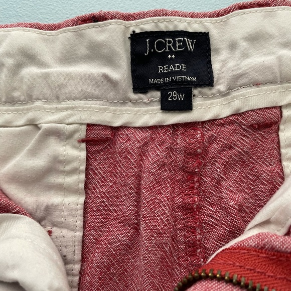 Jcrew red shorts. Size 29w - Picture 6 of 9